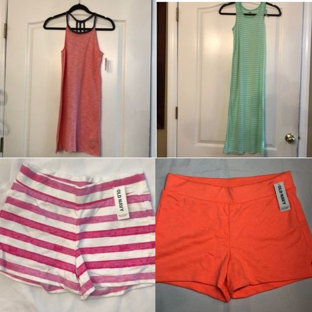NWT Girls Old Navy shorts and dresses bundle